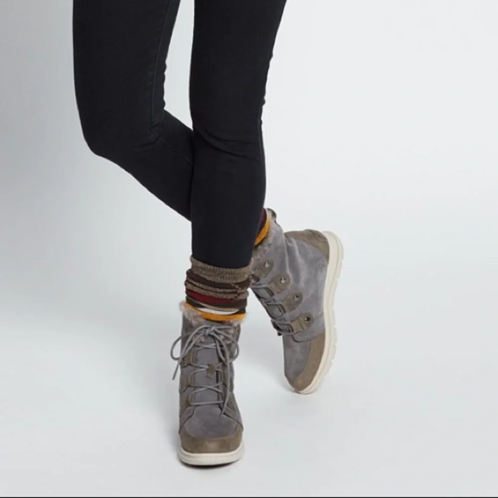 SOREL Women's Explorer Joan Waterproof Winter Boot - Picture 13 of 16